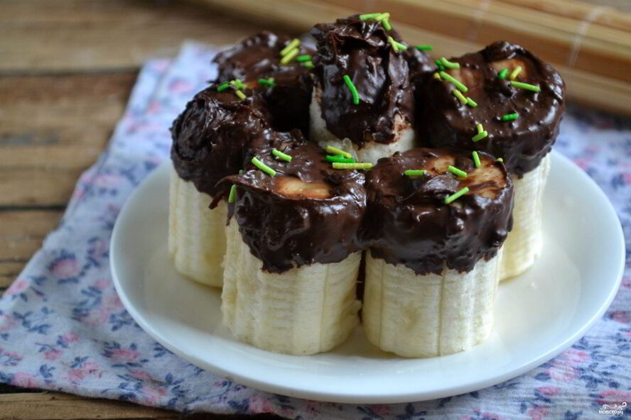 Рецепт банана в шоколаде