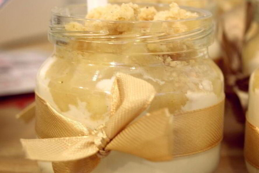 Рецепт бананова-яблочного десерт