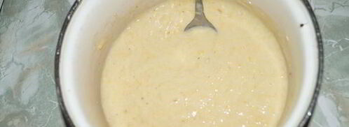 банановый крамбль с ванильным соусом. Шаг 3