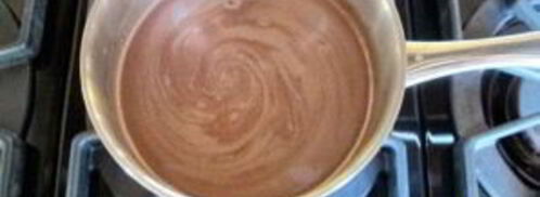 горячий шоколад с бананом. Шаг 2