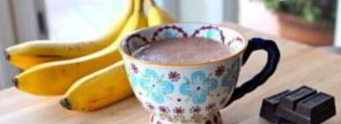 горячий шоколад с бананом. Шаг 4