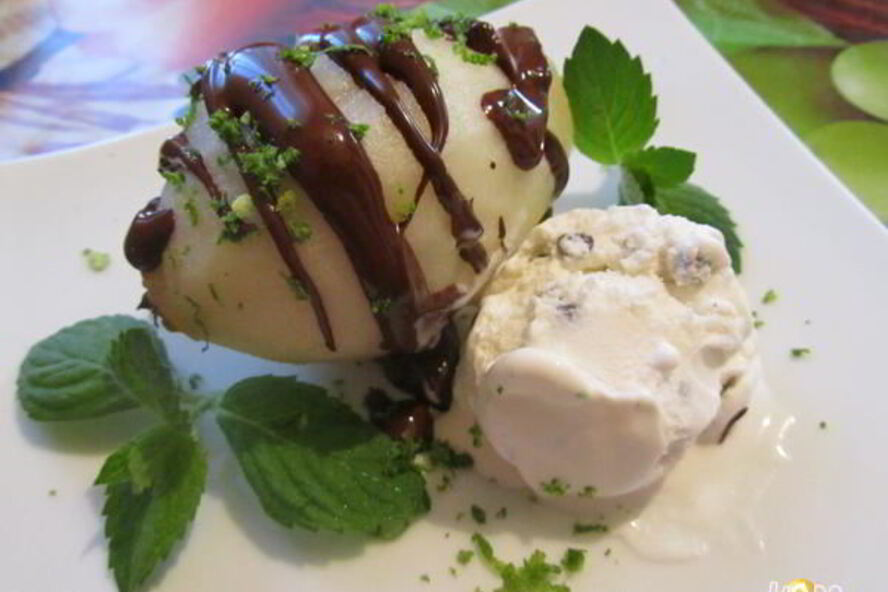 Рецепт груш с шоколадным соусом