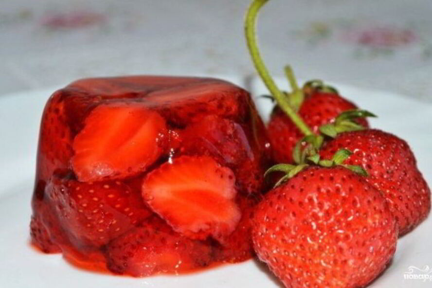 Рецепт клубничного желе из желатина
