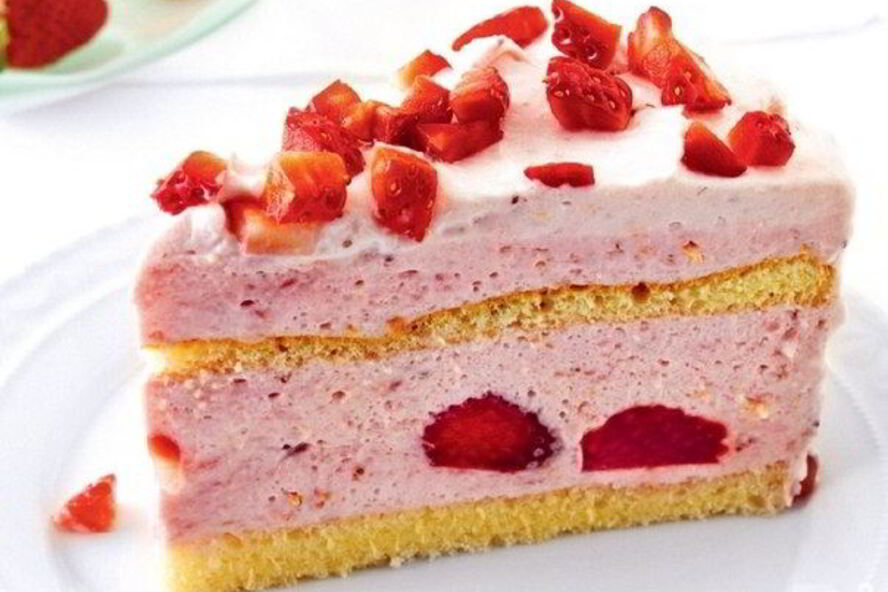 Рецепт клубничного бисквитного пудинга