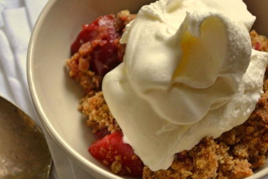 Рецепт клубничного крамбла