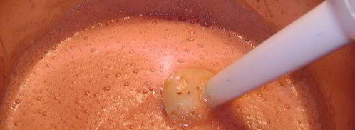 клубничный сорбет с мятным вкусом. Шаг 4