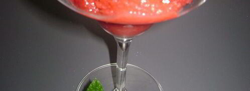 клубничный сорбет с мятным вкусом. Шаг 6