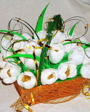 Букет из конфет для девочки