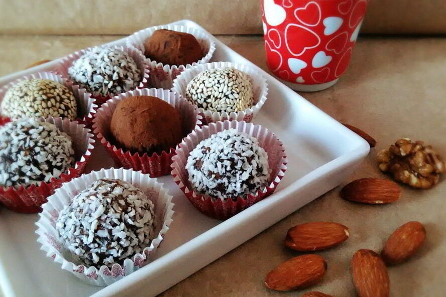 Рецепт конфет из сухофруктов и орехов