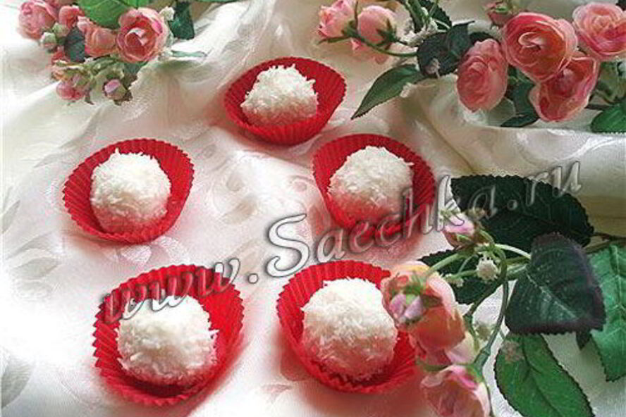 Рецепт конфет рафаэлло из творога