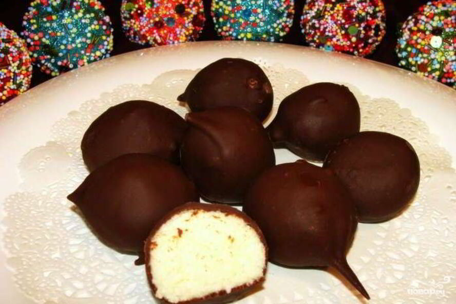 Рецепт конфет снежок