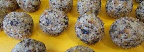 постные конфеты из пшена. Шаг 6