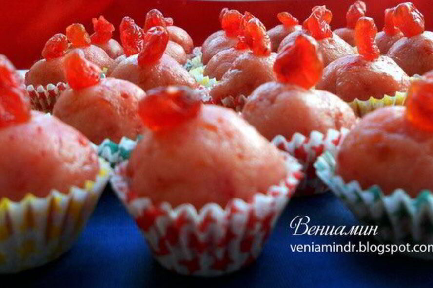 Рецепт розовых марципановых конфет