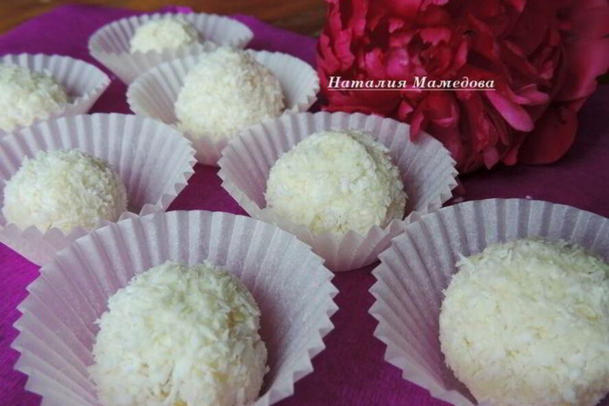 Рецепт шоколадна-кокосовых конфеты