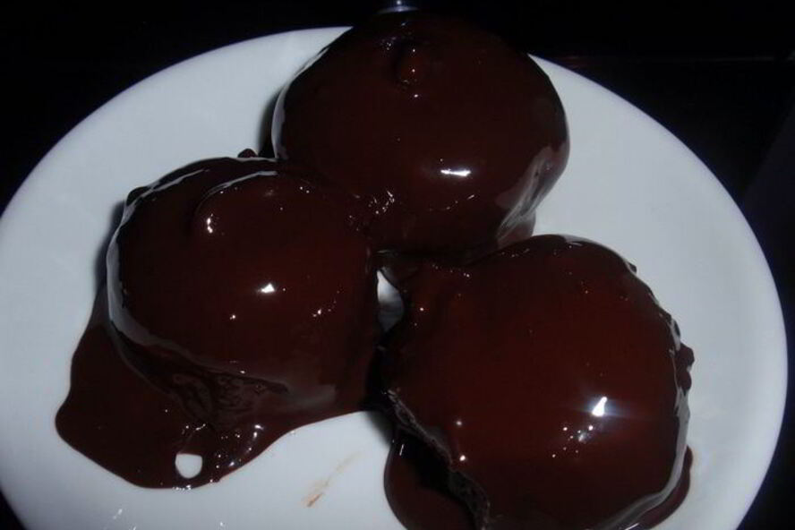 Рецепт шоколадна-творожных конфетки