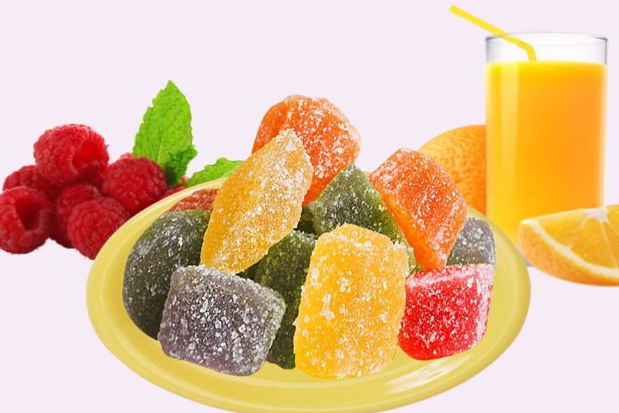 Рецепт желейных конфет из плодово ягодного сока