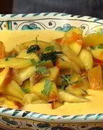 Фрукты в ванильном креме