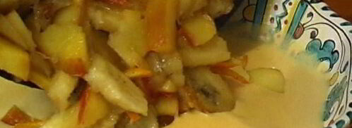 фрукты в ванильном креме. Шаг 8