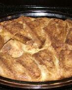 Хлебный пудинг с заварным лимонным кремом