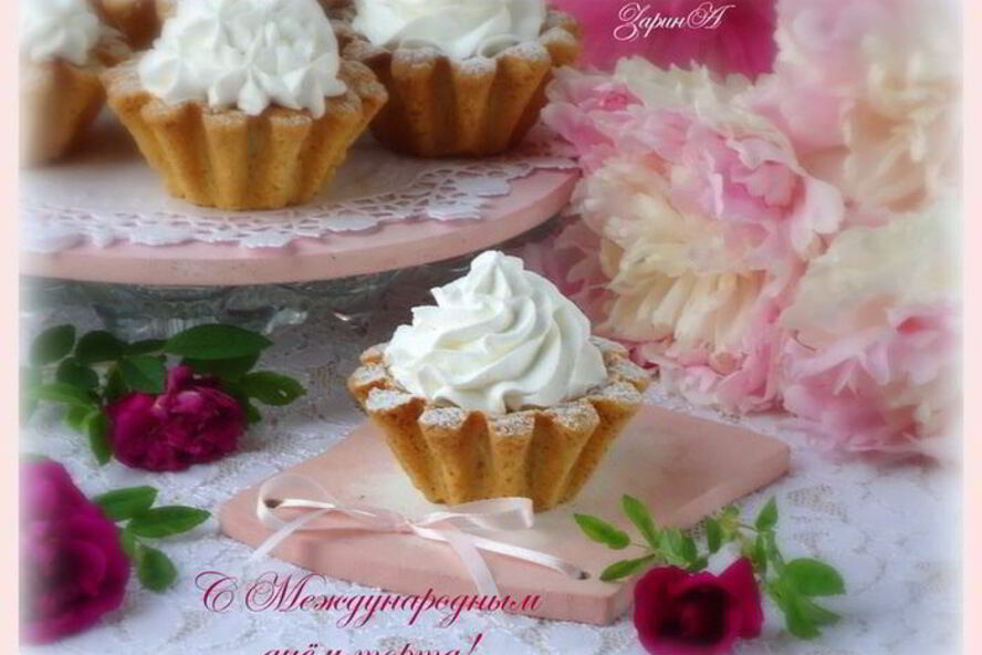 Рецепт корзинок с белковым кремом