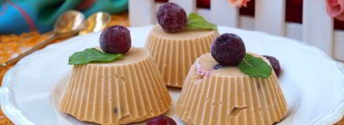 крем-брюле из творога с вареной сгущенкой и вишней. Шаг 5