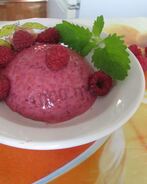 Крем из малины с желатином Розовый меланж