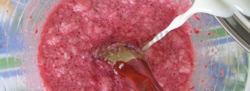 крем из малины с желатином розовый меланж. Шаг 7