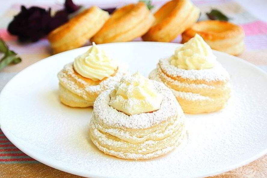 Рецепт волованов с заварным кремом