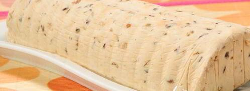 десерт-мороженое с орехами, вяленой вишней и шоколадом. Шаг 9