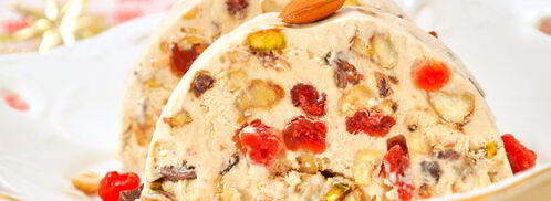 десерт-мороженое с орехами, вяленой вишней и шоколадом. Шаг 10