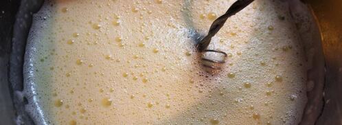 грушевое мороженое с голубым сыром и грецкими орехами. Шаг 6