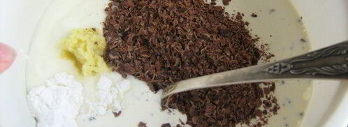 имбирно-шоколадное мороженое из йогурта. Шаг 2