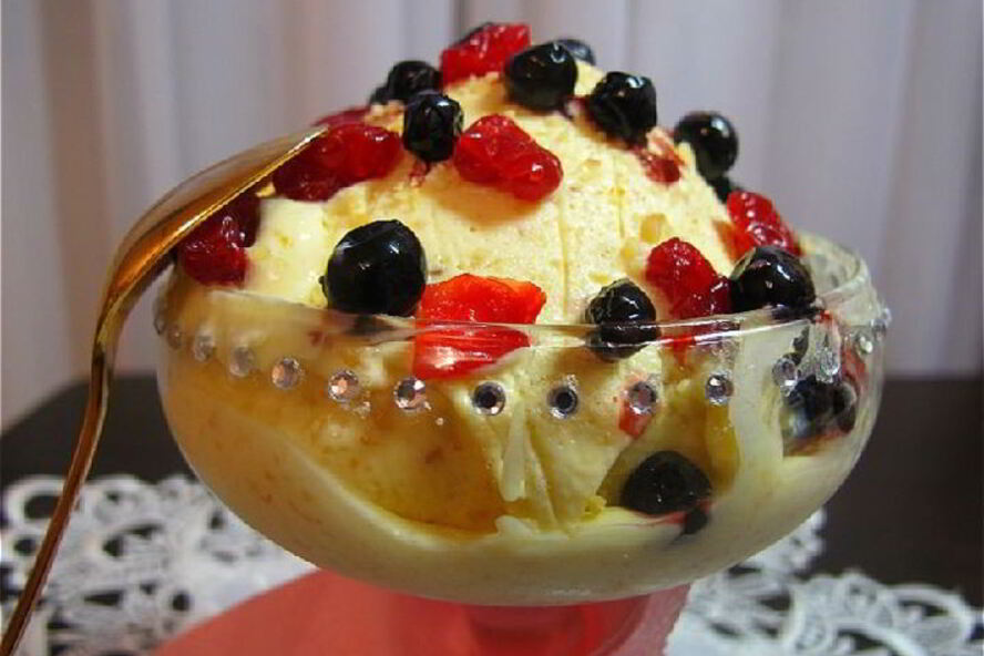 Рецепт миндально-ромового мороженое