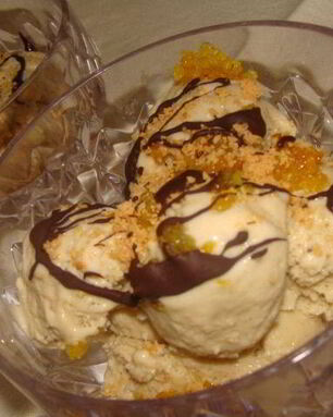 Мороженое Дуэт банана с апельсином