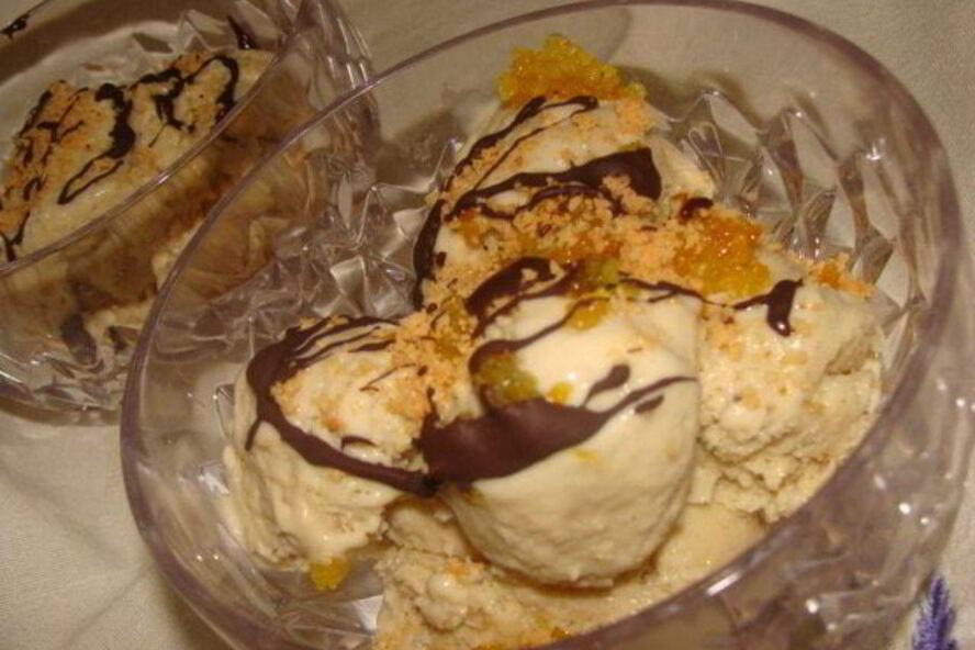 Рецепт мороженого дуэт банана с апельсином