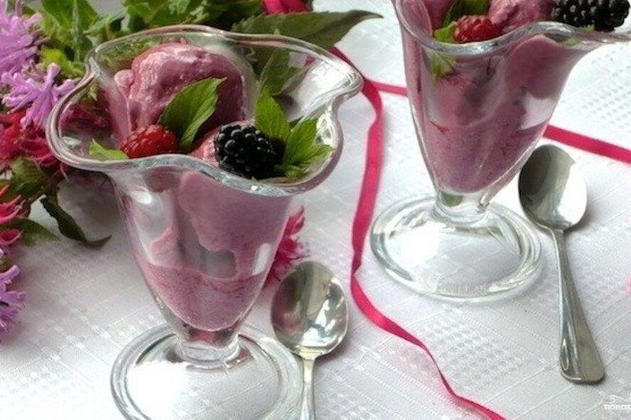 Рецепт мороженого с ягодами
