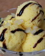 Мороженое Тропический рай с ананасами