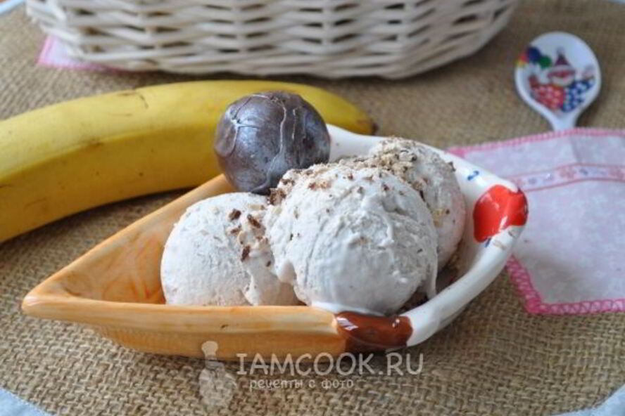 Рецепт мягкого бананового мороженого