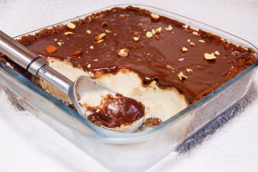 Рецепт шоколадного торта-мороженого