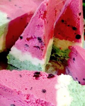 Торт-мороженое Арбуз