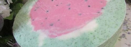 торт-мороженое арбуз. Шаг 18