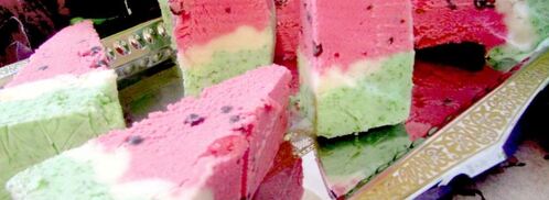 торт-мороженое арбуз. Шаг 19