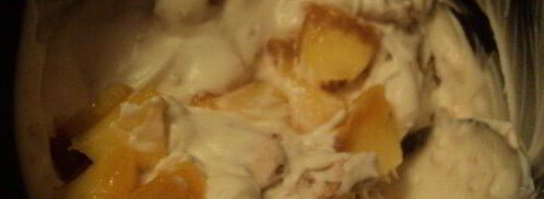 торт-мороженое с меренгой и фруктами. Шаг 6