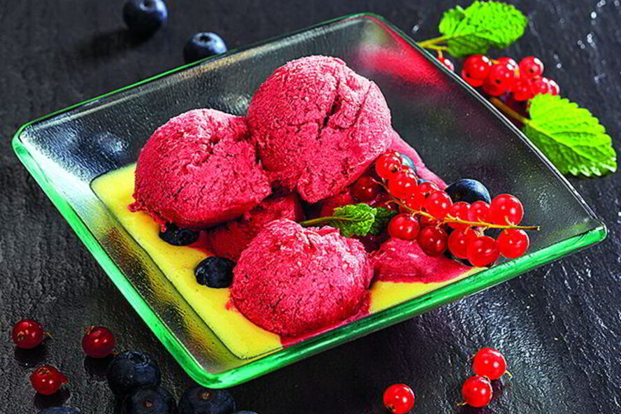 Рецепт ягодного мороженого