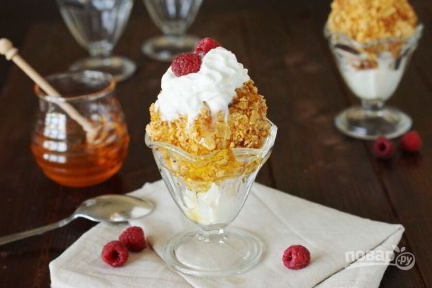 Рецепт жареных шариков из мороженого