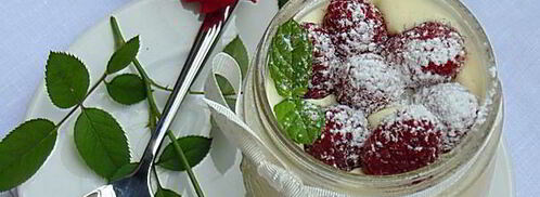 крем-мусс из белого шоколада роза-малина. Шаг 7