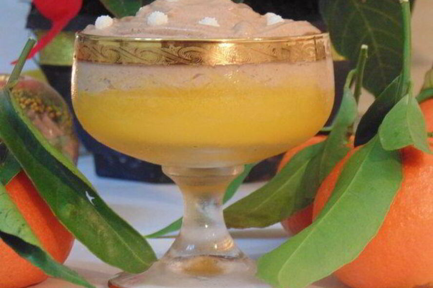 Рецепт мандаринового желе с шоколадным муссом