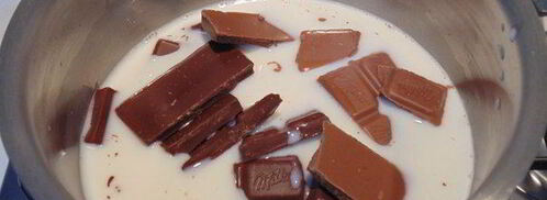 мандариновое желе с шоколадным муссом. Шаг 2