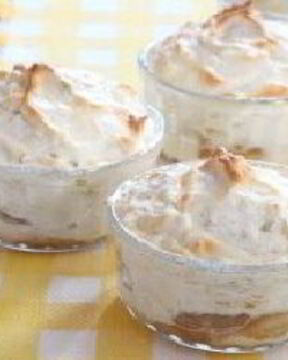 Мусс из белка с бананом и яблоком