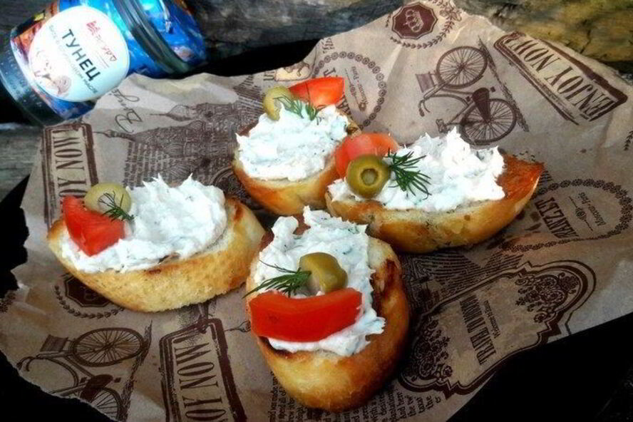 Рецепт мусса из тунца с творожным сыром